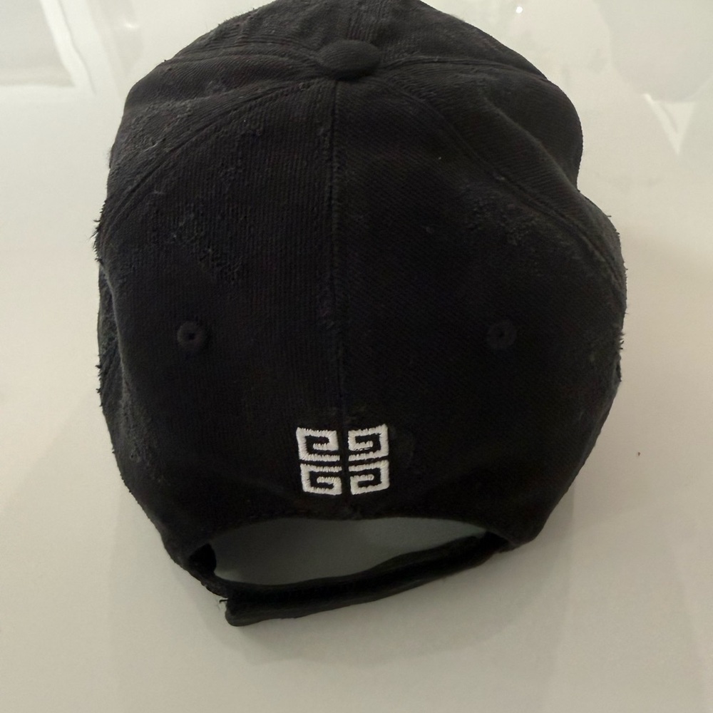 Givenchy Distressed Black Baseball Cap - image 2